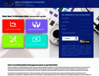 debtconsolidationconnection.com screenshot