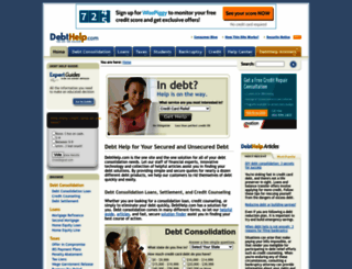 debthelp.com screenshot