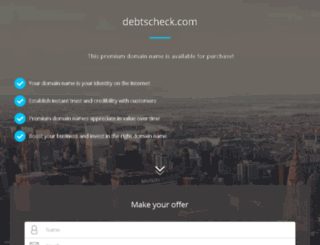 debtscheck.com screenshot