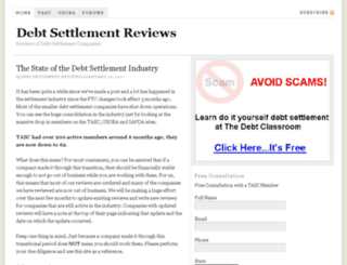 debtsettlementreviews.com screenshot