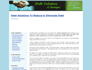 debtsolution-strategies.com screenshot