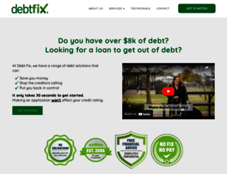 debtsolutions.com.au screenshot