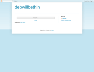 debwillbethin.blogspot.com screenshot
