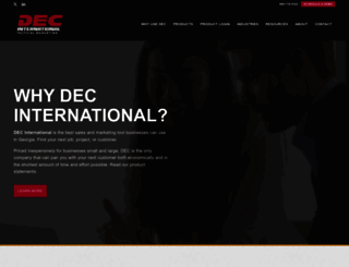 dec-international.com screenshot