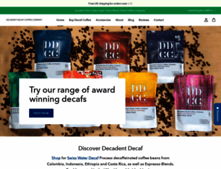 decadentdecaf.com screenshot