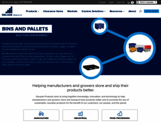 decadeproducts.com screenshot