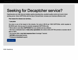 decaptcher.org screenshot