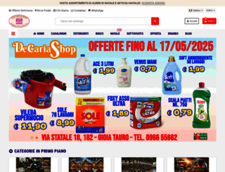decariashop.it screenshot