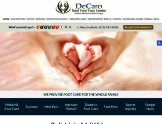 decaropodiatry.com screenshot