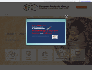 decaturpediatricgroup.com screenshot