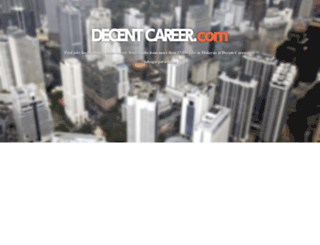 decent-career.com screenshot