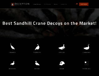 deceptiondecoys.com screenshot