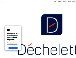 dechelette.wetransfer.com screenshot