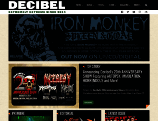 decibelmagazine.com screenshot