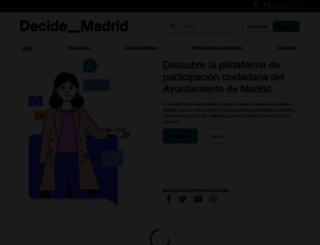 decide.madrid.es screenshot