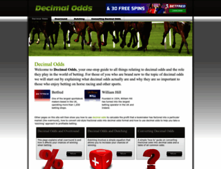 decimal-odds.com screenshot