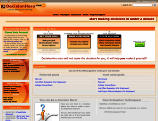 decisionhero.com screenshot