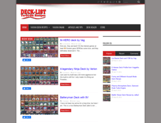 deck-list.com screenshot