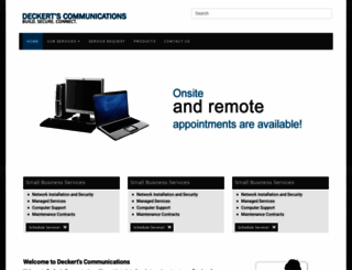 deckertscommunications.com screenshot