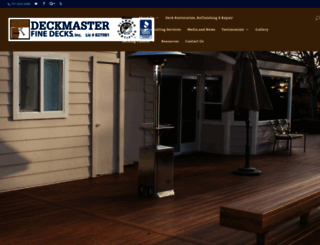 deckmasterfinedecks.com screenshot