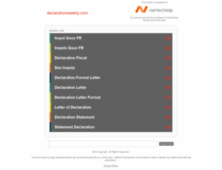 declarationweekly.com screenshot