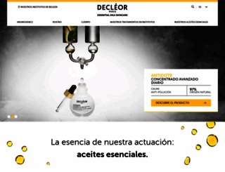 decleor.es screenshot