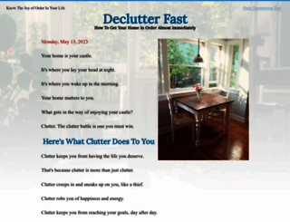 declutteryourhouse.com screenshot