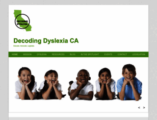 decodingdyslexiaca.org screenshot