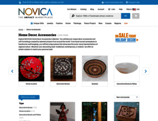 decor-accessories.novica.com screenshot