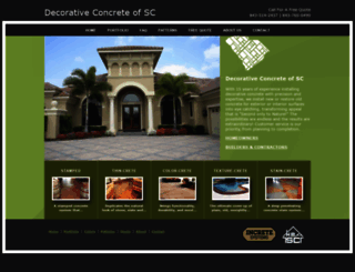 decorativeconcreteofsc.com screenshot