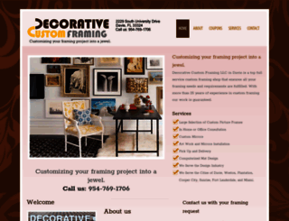 decorativecustomframing.com screenshot