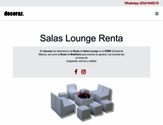 decorazlounge.mx screenshot