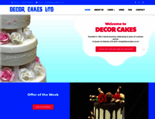 decorcakes.co.nz screenshot