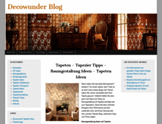 decowunder-blog.de screenshot