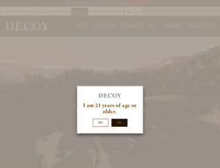 decoywines.com screenshot
