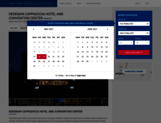 dedeman-cappadocia-con.centralanatoliahotels.com screenshot