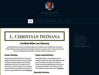 dedianaelderlaw.com screenshot