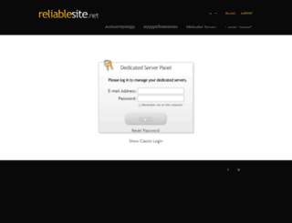 dedicated.reliablesite.net screenshot