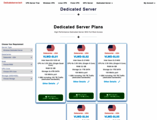 dedicatedserver.tech screenshot