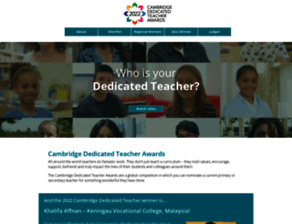 dedicatedteacher.cambridge.org screenshot