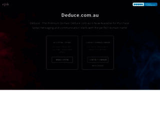 deduce.com.au screenshot