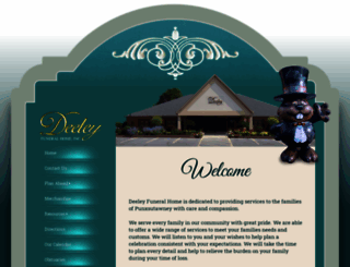 deeleyfuneralhome.com screenshot