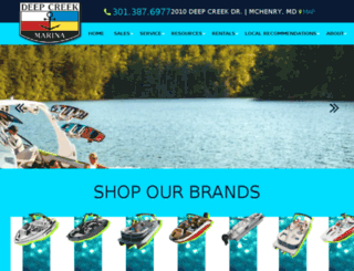 deepcreekmarina.com screenshot