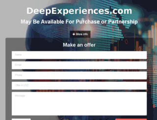 deepexperiences.com screenshot