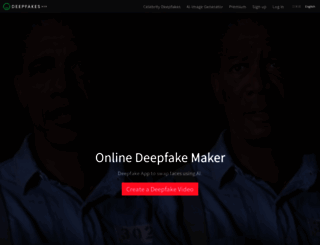 deepfakesweb.com screenshot