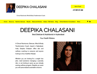 deepikachalasani.com screenshot