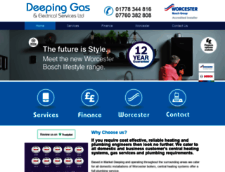 deepinggas.co.uk screenshot
