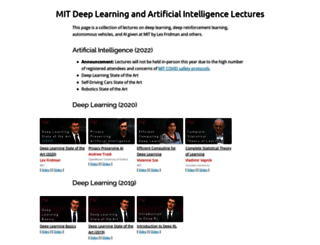 deeplearning.mit.edu screenshot