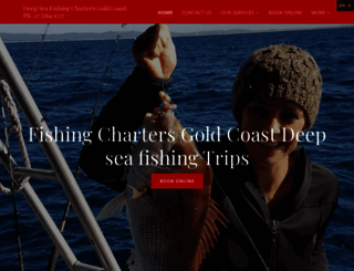 deepseafishingchartersgoldcoast.com.au screenshot