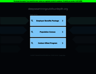 deepseaminingoutofourdepth.org screenshot